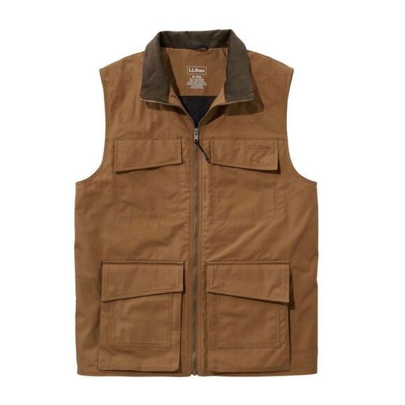 L.L. Bean Jackets & Blazers - L.L. Bean Women’s Traveler's TEKCotton Vest Saddle Small